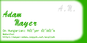 adam mayer business card